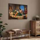 Chhatrapati Shivaji Maharaj Birth at Shivneri Fort Painting | Horizontal Black Framed Wall Art 3 : 2 Horizontal Premium Wall Art Canvas by MeriDeewar