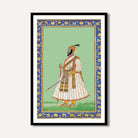 Chhatrapati Shivaji Maharaj Mughal Style Portrait | Royal Maratha King Art | Giclée Fine Art Print 2 : 3 Vertical Premium Wall Art Canvas by MeriDeewar
