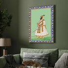 Chhatrapati Shivaji Maharaj Mughal Style Portrait | Royal Maratha King Art | Giclée Fine Art Print 2 : 3 Vertical Premium Wall Art Canvas by MeriDeewar