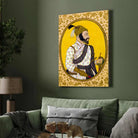 Chhatrapati Shivaji Maharaj Portrait | Maratha Emperor Miniature Style Giclée Fine Art Print 3 : 4 Vertical New Premium Wall Art Canvas by MeriDeewar