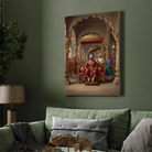 Chhatrapati Shivaji Maharaj Royal Durbar Wall Art | Vertical Oil Painting Framed Print 2 : 3 Vertical Premium Wall Art Canvas by MeriDeewar