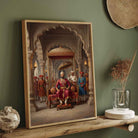 Chhatrapati Shivaji Maharaj Royal Durbar Wall Art | Vertical Oil Painting Framed Print 2 : 3 Vertical Premium Wall Art Canvas by MeriDeewar
