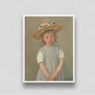 Child in a Straw Hat Painting by Mary Cassatt 3 : 4 Vertical New Premium Wall Art Canvas by MeriDeewar