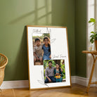 "Childhood Shared Forever" Personalized Two-Photo Collage | Custom Wall Art Print custom Premium Wall Art Canvas by MeriDeewar