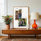 "Childhood Shared Forever" Personalized Two-Photo Collage | Custom Wall Art Print custom Premium Wall Art Canvas by MeriDeewar