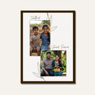 "Childhood Shared Forever" Personalized Two-Photo Collage | Custom Wall Art Print custom Premium Wall Art Canvas by MeriDeewar