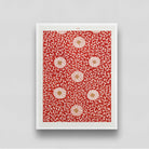 Chinese Ornamental Red floral pattern 3 : 4 Vertical New Premium Wall Art Canvas by MeriDeewar