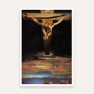 Christ of Saint John of the Cross Painting by Salvador Dali | Spiritual Wall Art for Home 2 : 3 Vertical Premium Wall Art Canvas by MeriDeewar