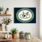 Classic Bicycle Badge Poster | Horizontal Borderless Art Frame Poster Premium Wall Art Canvas by MeriDeewar