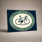 Classic Bicycle Badge Poster | Horizontal Borderless Art Frame Poster Premium Wall Art Canvas by MeriDeewar
