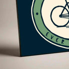 Classic Bicycle Badge Poster | Horizontal Borderless Art Frame Poster Premium Wall Art Canvas by MeriDeewar
