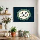 Classic Bicycle Badge Poster | Horizontal Borderless Art Frame Poster Premium Wall Art Canvas by MeriDeewar