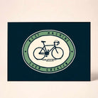 Classic Bicycle Badge Poster | Horizontal Borderless Art Frame Poster Premium Wall Art Canvas by MeriDeewar