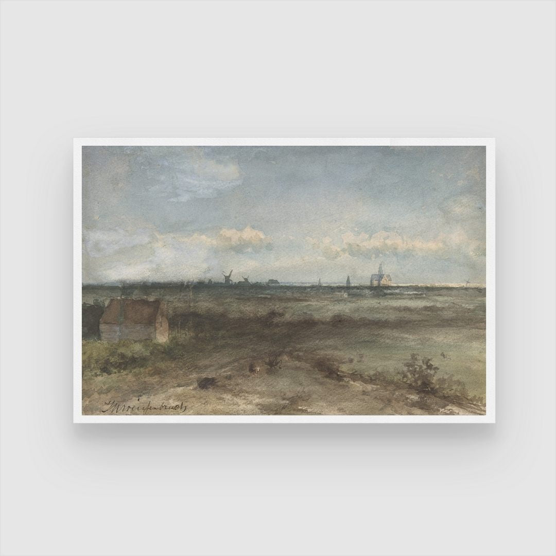 Classic View of Haarlem Wall Art - Enhance Your Décor 2 : 3 Horizontal Premium Wall Art Canvas by MeriDeewar