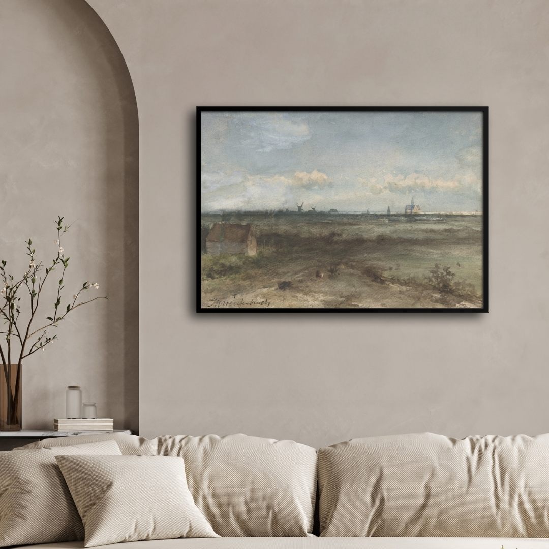 Classic View of Haarlem Wall Art - Enhance Your Décor 2 : 3 Horizontal Premium Wall Art Canvas by MeriDeewar