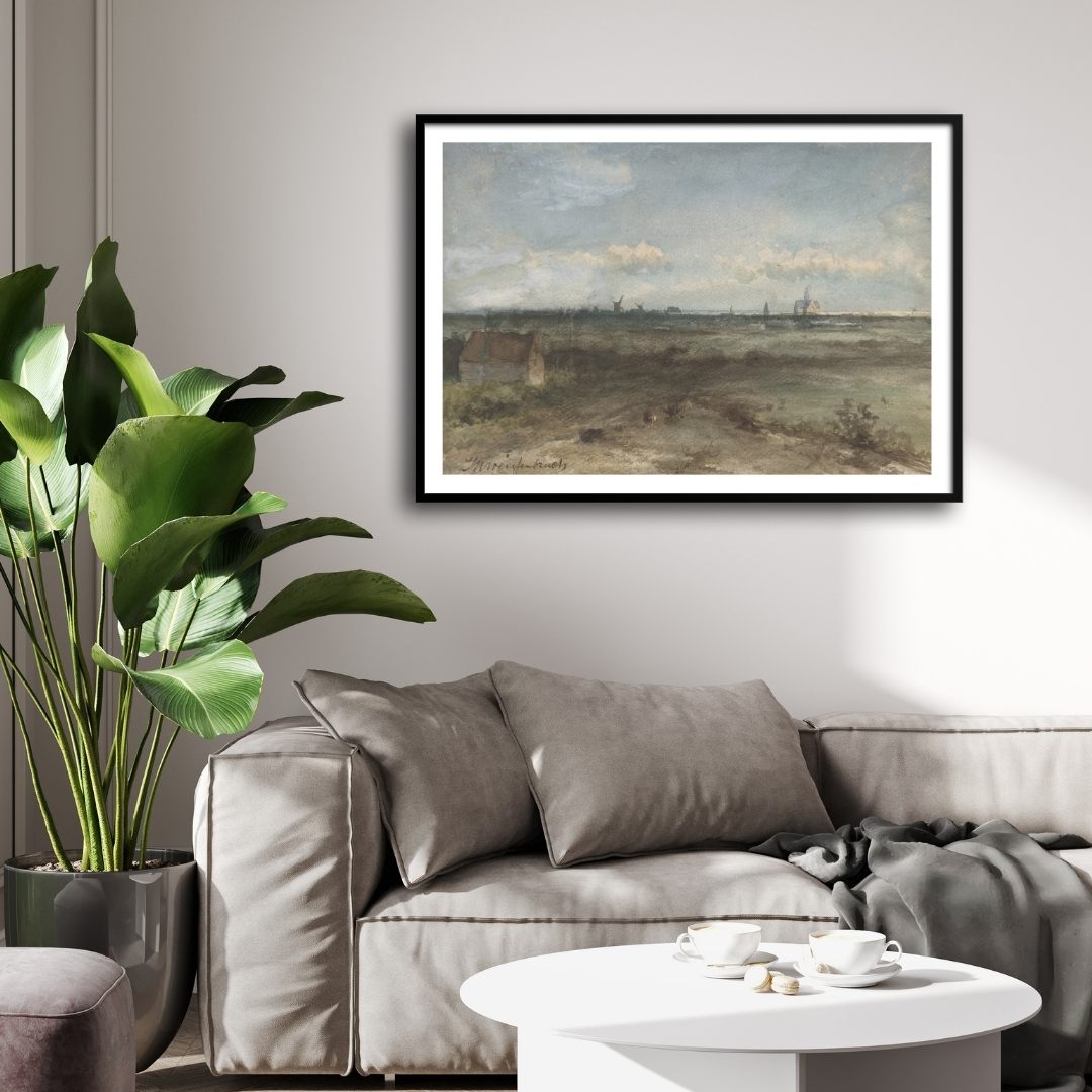Classic View of Haarlem Wall Art - Enhance Your Décor 2 : 3 Horizontal Premium Wall Art Canvas by MeriDeewar