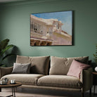 Classical Indian Palace Architecture Oil Painting | Horizontal Framed Print 4 : 3 Horizontal Premium Wall Art Canvas by MeriDeewar