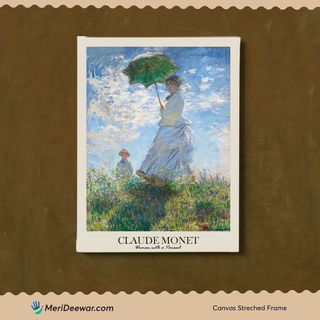 Claude Monet and Vincent Van ogh Wall Art Set of 6 Walls Premium Wall Art Canvas by MeriDeewar