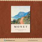 Claude Monet The Corniche Near Monaco Painting 3 : 4 Vertical New Premium Wall Art Canvas by MeriDeewar
