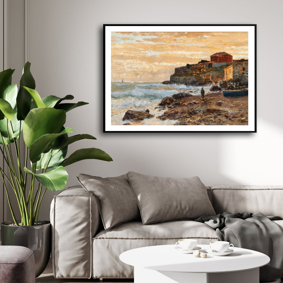 Coastal Impressionist Wall Art 2 : 3 Horizontal Premium Wall Art Canvas by MeriDeewar