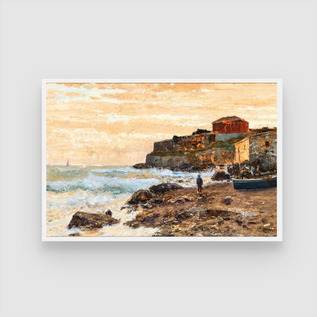 Coastal Impressionist Wall Art 2 : 3 Horizontal Premium Wall Art Canvas by MeriDeewar