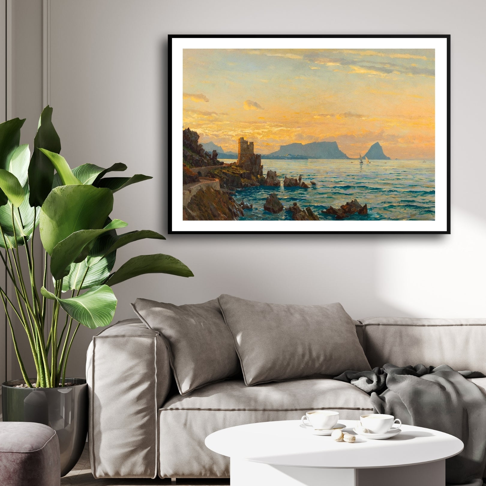 Coastal Sunset Wall Art 2 : 3 Horizontal Premium Wall Art Canvas by MeriDeewar