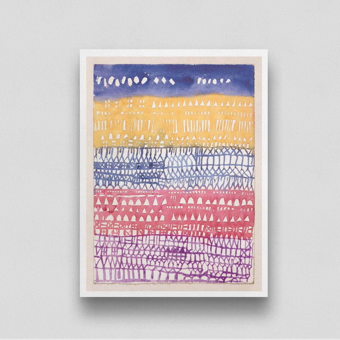 Colorful Abstract Design Artwork 3 : 4 Vertical New Premium Wall Art Canvas by MeriDeewar