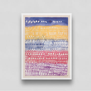 Colorful Abstract Design Artwork 3 : 4 Vertical New Premium Wall Art Canvas by MeriDeewar