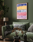 Colorful Abstract Design Artwork 3 : 4 Vertical New Premium Wall Art Canvas by MeriDeewar