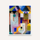 Colorful Abstract Painting for Living Room | Paul Klee Geometric Wall Art | Giclée Print 3 : 4 Vertical Premium Wall Art Canvas by MeriDeewar