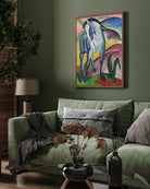 Colorful Geometric Horse by Franz Marc 3 : 4 Vertical New Premium Wall Art Canvas by MeriDeewar