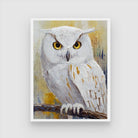 Colorful Owl Bird Abstract Painting – Perfect Wall Art Piece 3 : 4 Vertical New Premium Wall Art Canvas by MeriDeewar
