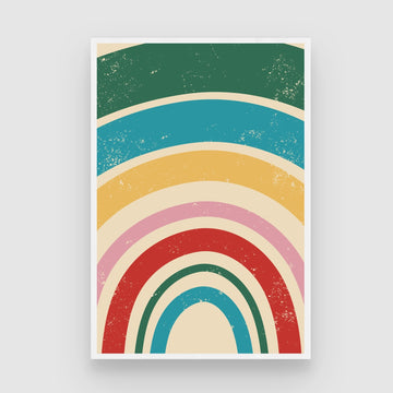 Colorful Rainbow Canvas Print | Bright Abstract Painting for Living Room 2 : 3 Vertical Premium Wall Art Canvas by MeriDeewar