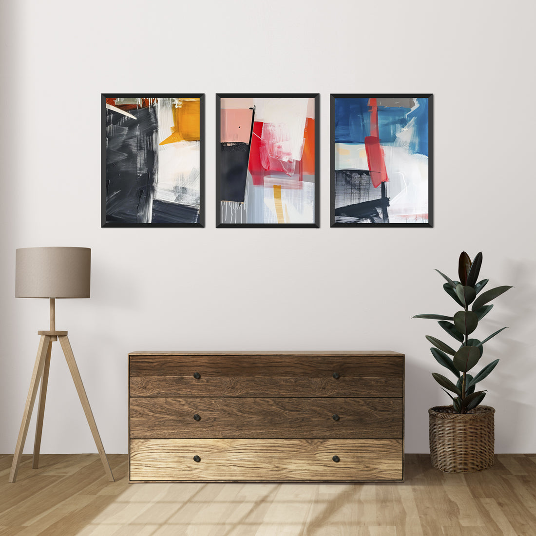 Colorful texture abstract Painting Walls Premium Wall Art Canvas by MeriDeewar