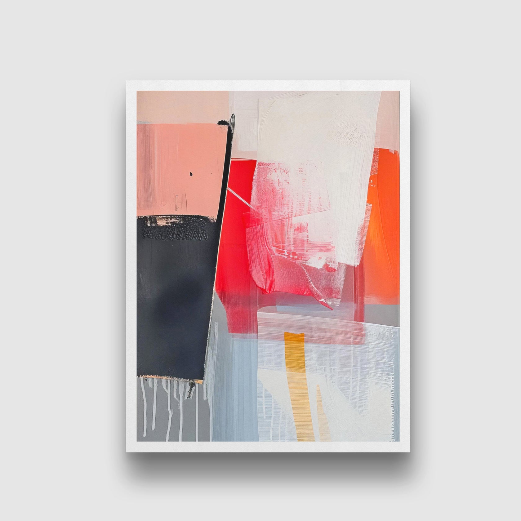 Colorful texture abstract Painting Walls Premium Wall Art Canvas by MeriDeewar