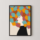 Colorful Thoughts – Abstract Woman Portrait Canvas 2 : 3 Vertical Premium Wall Art Canvas by MeriDeewar