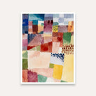 Colourful Abstract Painting for Living Room – Paul Klee Motif from Hammamet | Wall Art Print 3 : 4 Vertical Premium Wall Art Canvas by MeriDeewar