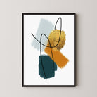 Component Splotch Abstract Artwork – Modern Home Decor 3 : 4 Vertical New Premium Wall Art Canvas by MeriDeewar
