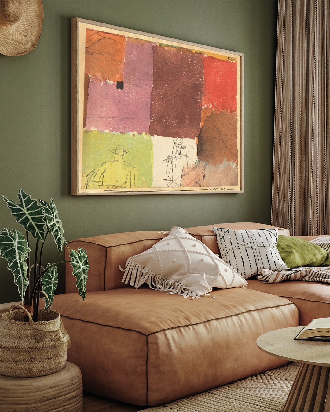 Composition with Figures Painting By Paul Klee 3 : 4 Horizontal New Premium Wall Art Canvas by MeriDeewar