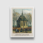Congregation Leaving the Reformed Church in Nuenen Painting by Vincent van Gogh 3 : 4 Vertical New Premium Wall Art Canvas by MeriDeewar