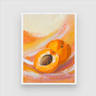 Contemporary Apricot Abstract Canvas Art - Perfect for Decor 3 : 4 Vertical New Premium Wall Art Canvas by MeriDeewar