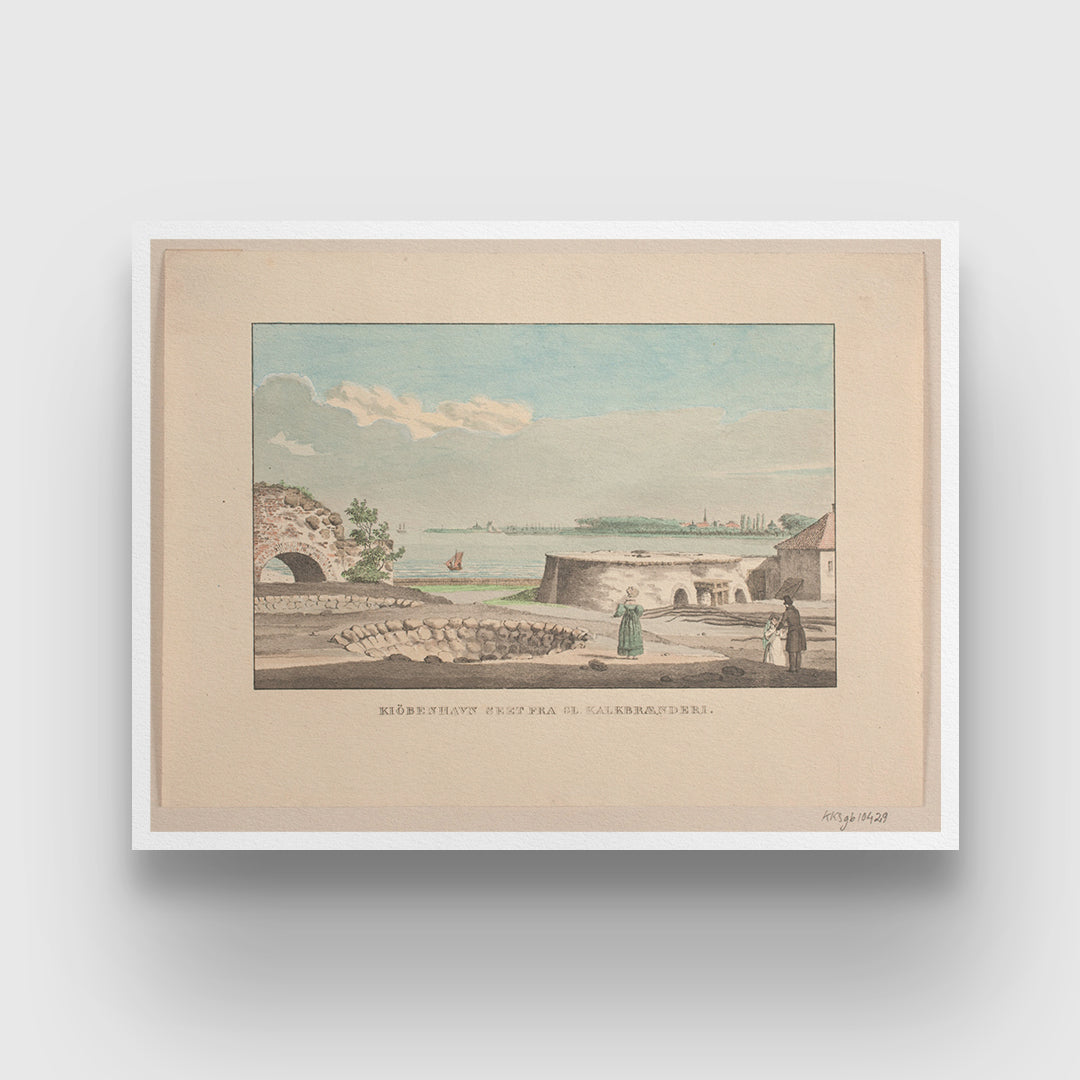 Copenhagen seen from Gl.Lime kiln by Jens Holm 3 : 4 Horizontal New Premium Wall Art Canvas by MeriDeewar