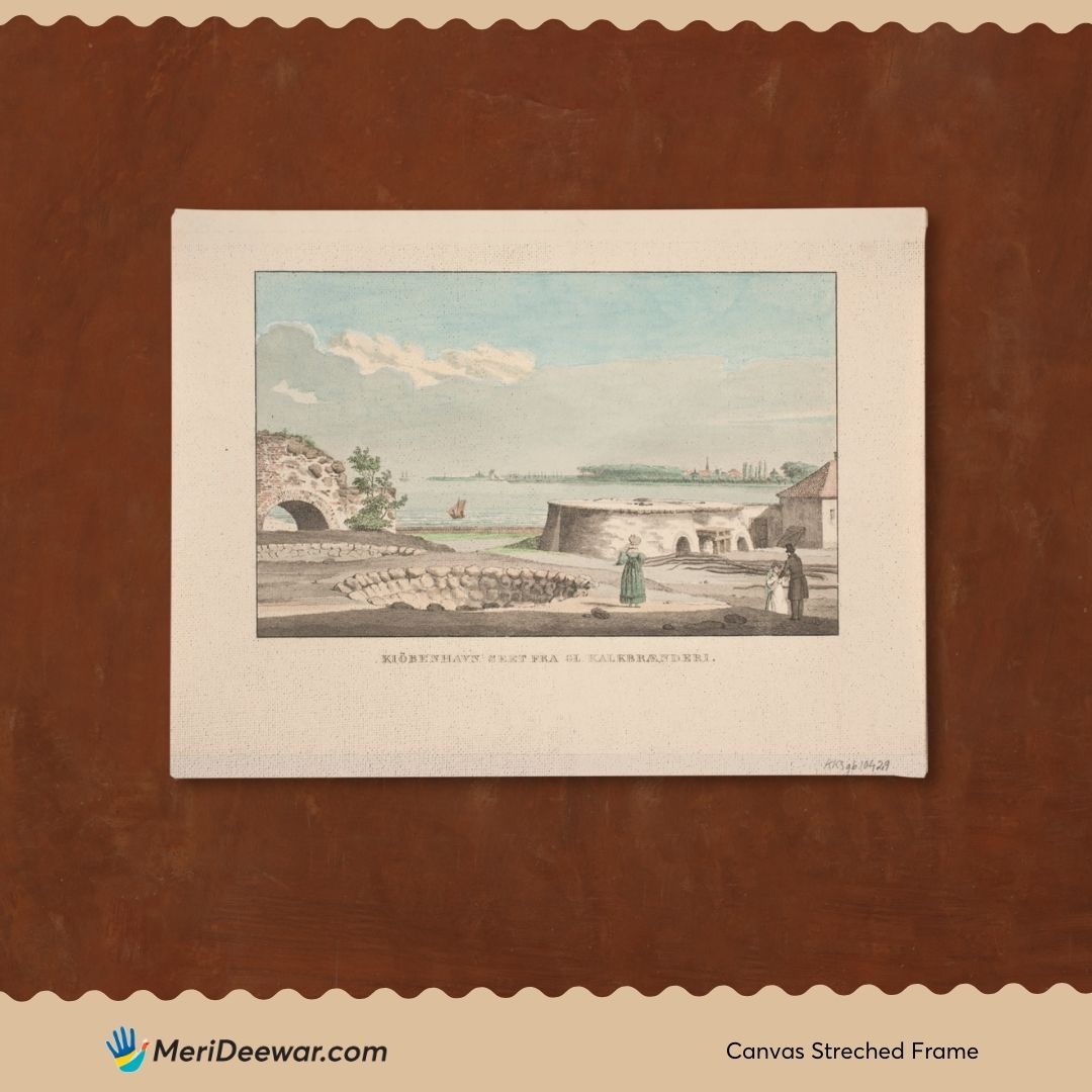 Copenhagen seen from Gl.Lime kiln by Jens Holm 3 : 4 Horizontal New Premium Wall Art Canvas by MeriDeewar