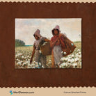 Cotton Pickers Painting By Winslow Homer 3 : 4 Horizontal New Premium Wall Art Canvas by MeriDeewar