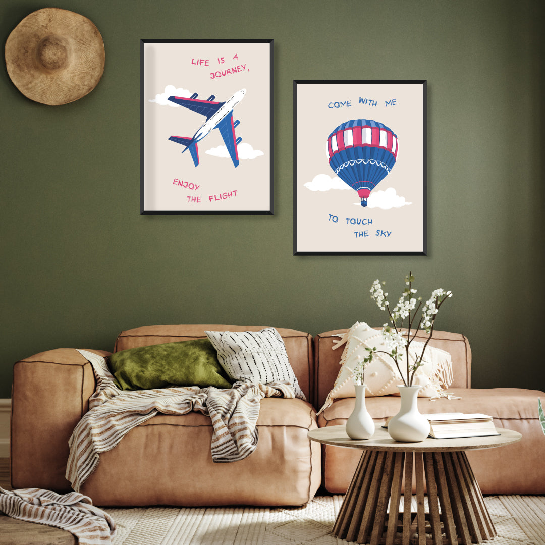 Crazy Wall Art Set Of 2 Walls Premium Wall Art Canvas by MeriDeewar