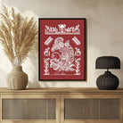 Daily Rhythms Warli Painting: 'Whispers of the Land' - Rural Art 3 : 4 Vertical New Premium Wall Art Canvas by MeriDeewar