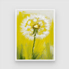 Dandelion Abstract Art Canvas - Modern Floral Wall Decor 3 : 4 Vertical New Premium Wall Art Canvas by MeriDeewar