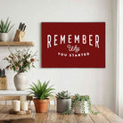 Deep Red Motivational Typography Poster | Horizontal Borderless Art Frame Poster Premium Wall Art Canvas by MeriDeewar
