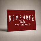 Deep Red Motivational Typography Poster | Horizontal Borderless Art Frame Poster Premium Wall Art Canvas by MeriDeewar