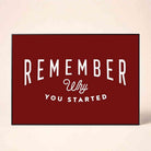 Deep Red Motivational Typography Poster | Horizontal Borderless Art Frame Poster Premium Wall Art Canvas by MeriDeewar